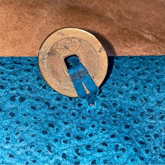 Rare Hedy Peterson 1990s Vintage NIB NWOT Necessities Suede Mini Purse / Wallet - Picture 5 of 8